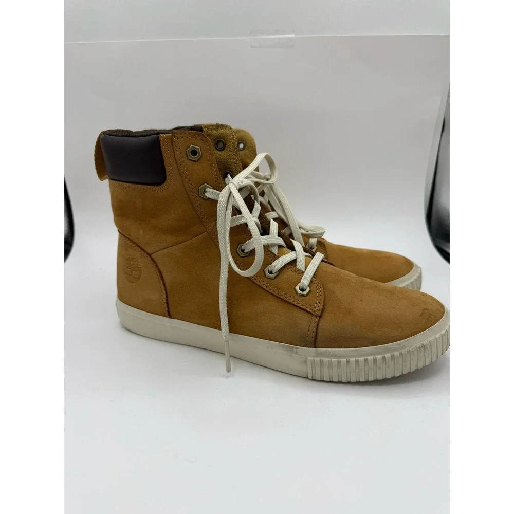 Timberland Skyla Bay Wheat Nubuck High Top Sneakers Womens 9.5